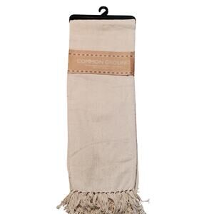 Cream Cotton Blanket By Common Ground, New With Tag